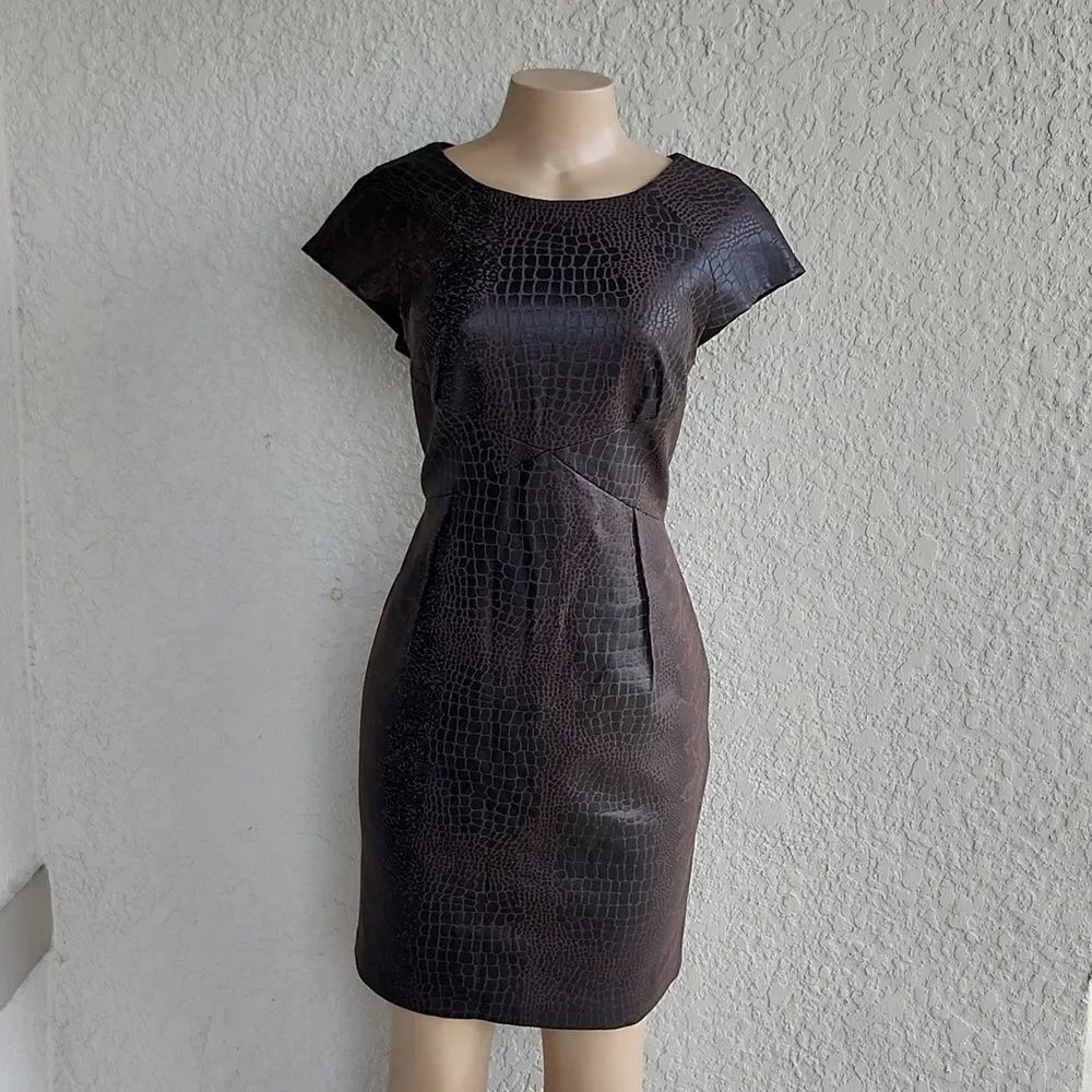 BRAND NEW MORGAN MCFEETERS EXPOSED BACK ZIPPER CLOSURE SHEATH DRESS